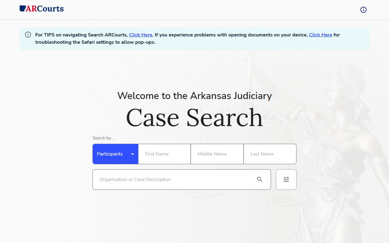 Greene County court records Search ARCourts case lookup fields